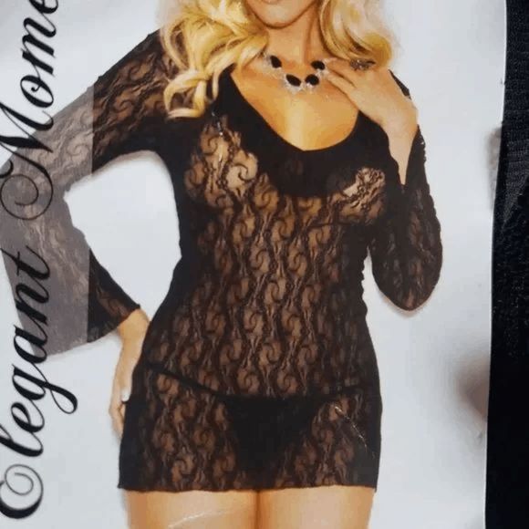 Size OSFM Queen Stretch Lace Night Shirt EMH5 - Picture 1 of 2